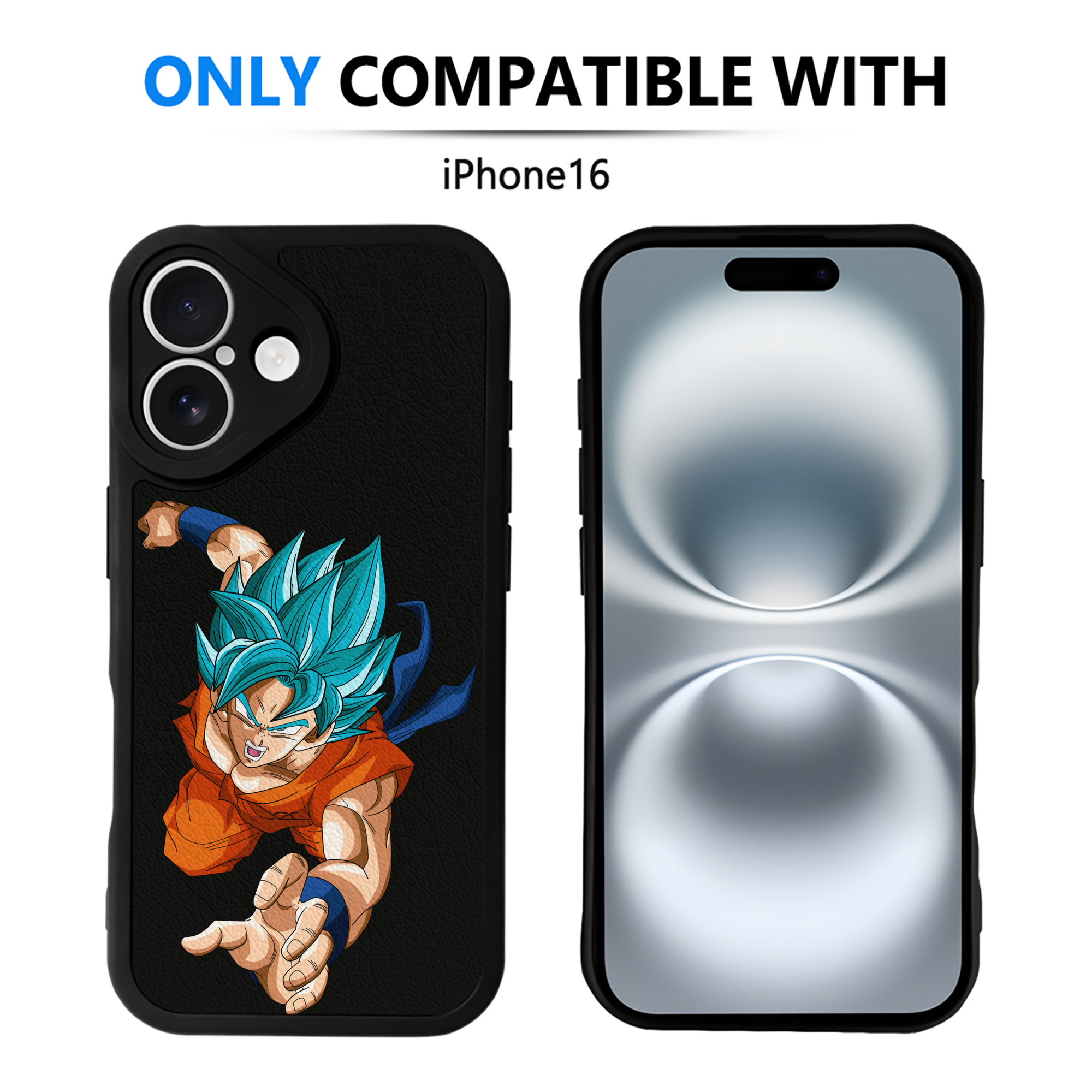 （画像用） ドラゴンボール ベジット DRAGON BALL Vegetto 【iPhone 16シリーズ対応】シリコンスマホケース（レザー調） 材質：シリコン